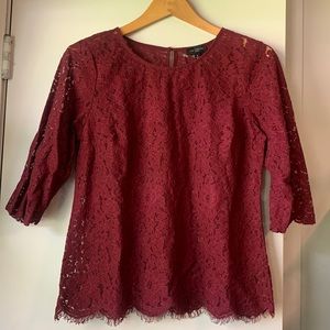 The Limited size Medium lace 3/4 length shirt